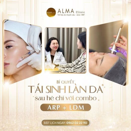 combo arp va ldm bi quyet tai sinh lan da Bí quyết tái sinh làn da với ARP và LDM tại Alma Clinic giúp da sáng mịn căng bóng
