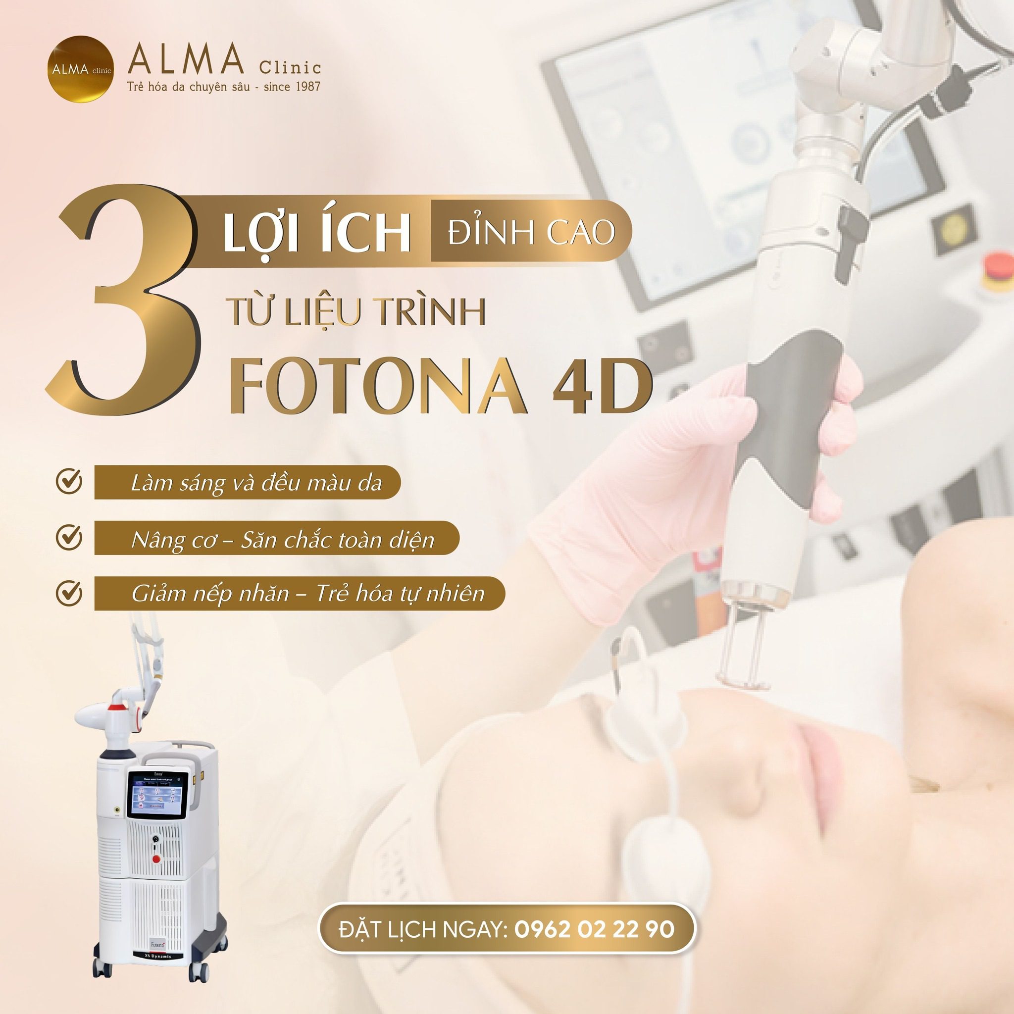 Fotona 4D - 3 Lợi ích đỉnh cao trong trẻ hóa da