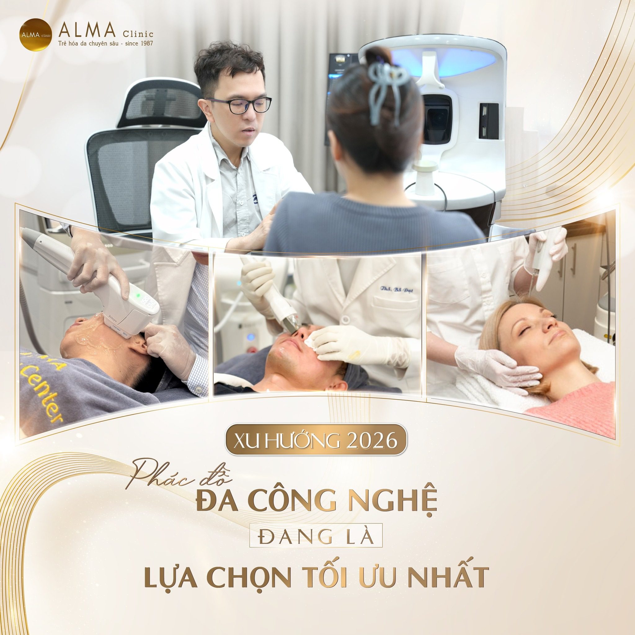 Phác đồ điều trị kết hợp nhiều công nghệ cao là lựa chọn tối ưu cho xu hướng 2026, được thực hiện bởi đội ngũ bác sĩ chuyên khoa giàu kinh nghiệm tại Alma Clinic